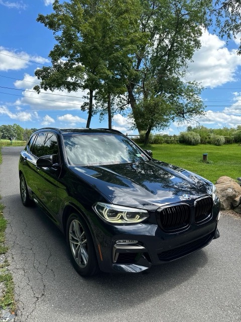 Freshly detailed black BMW X3